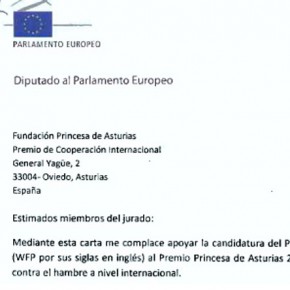 Punset y Nart apoyan el Programa Mundial de Alimentos para el Premio Princesa de Asturias de Cooperación Internacional