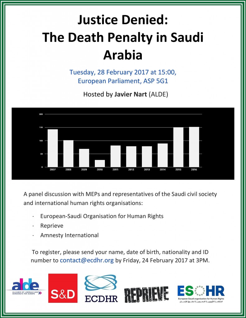 Evento The Death Penalty in Saudi Arabia
